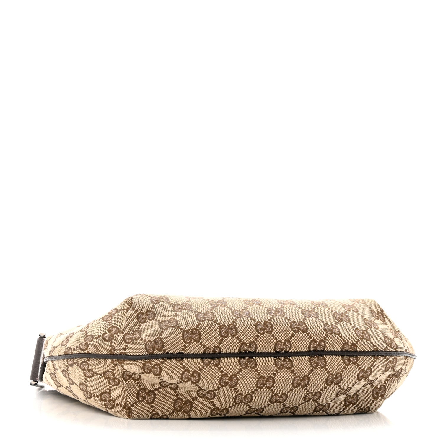 Gucci Monogram Medium Half Moon Hobo Dark Brown 4 of 14