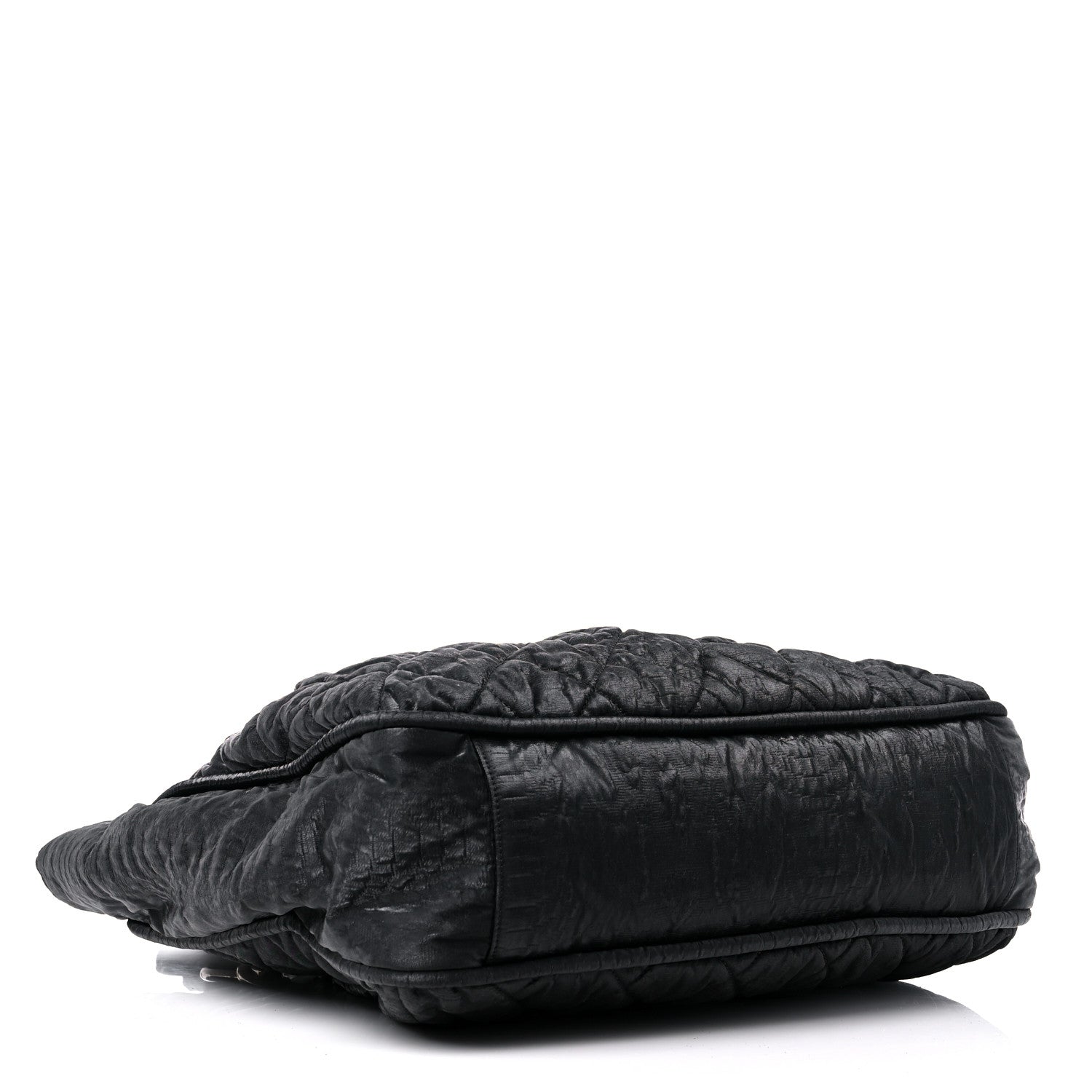 Chanel Crinkled Coated Canvas Le Marais Large Tote Black 4 of 16