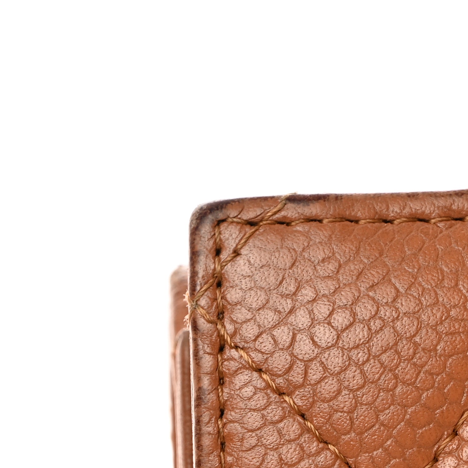 Chanel Caviar Quilted Long Flap Wallet Light Brown 12 of 14