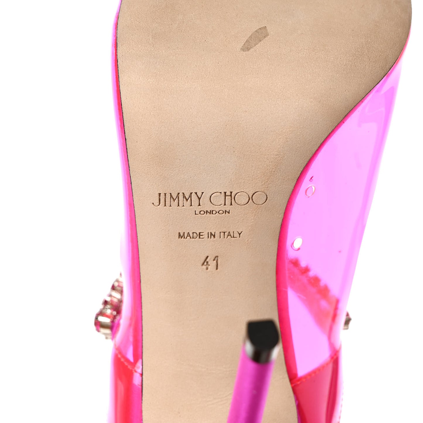 Plexi Crystal Bing 100 Pumps 41 Hot Pink