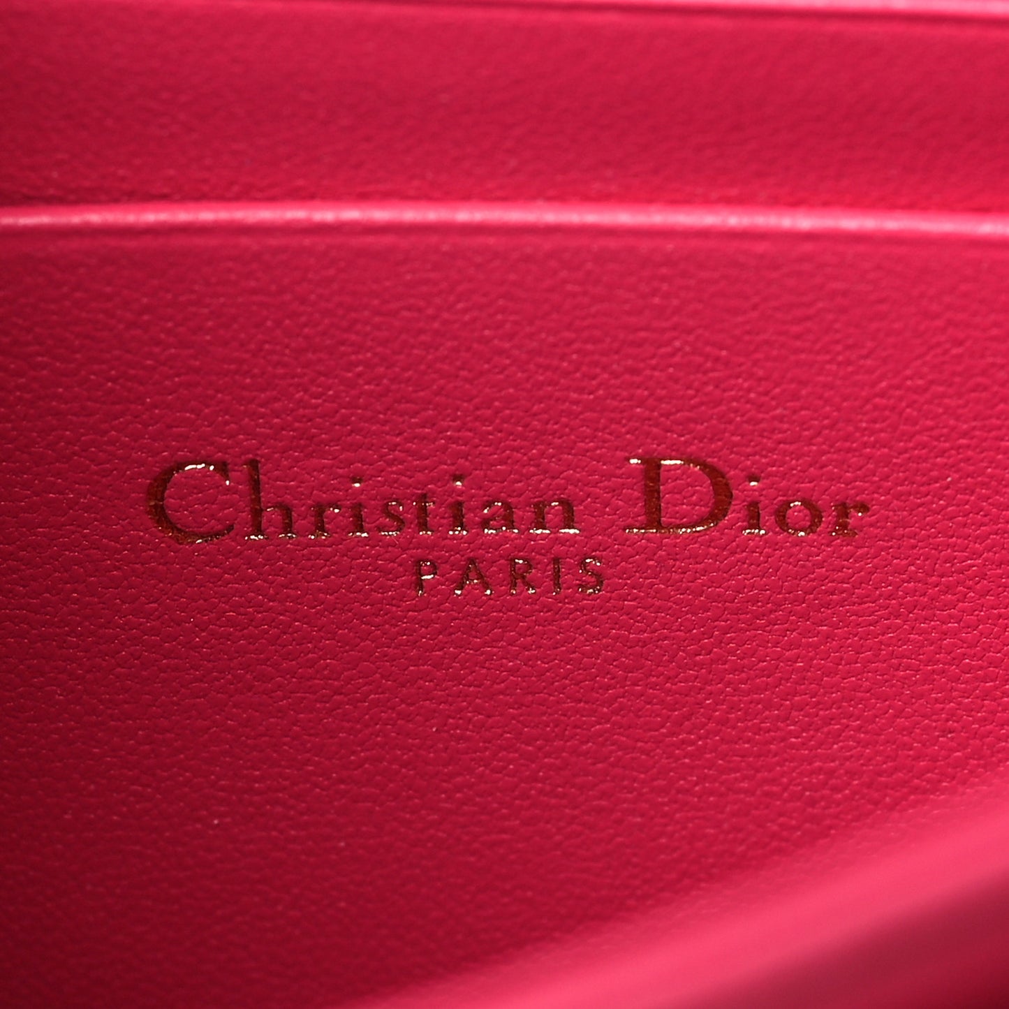 Lambskin Cannage Mini My Dior Top Handle Clutch Dark Pink