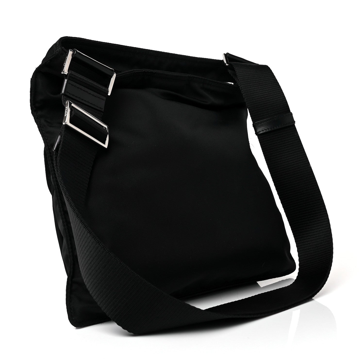 Prada Nylon Vela Messenger Bag Black 2 of 7