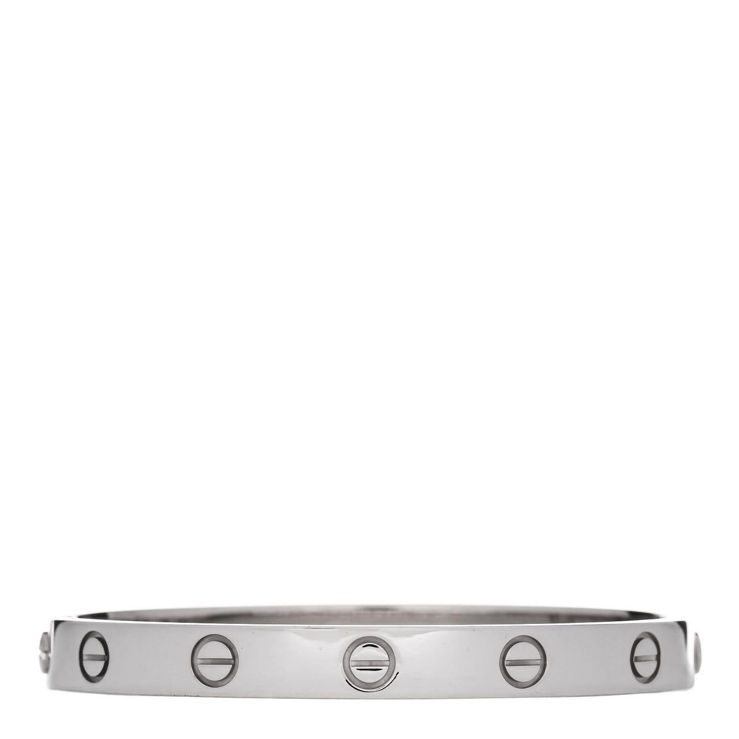 18K White Gold LOVE Bracelet 16