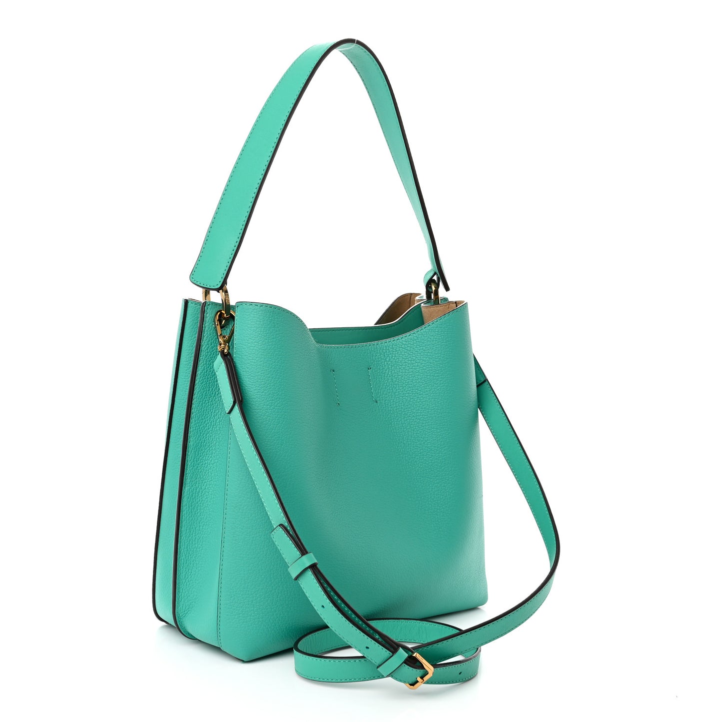 Grained Calfskin Medium Milla Hobo Oasis Green