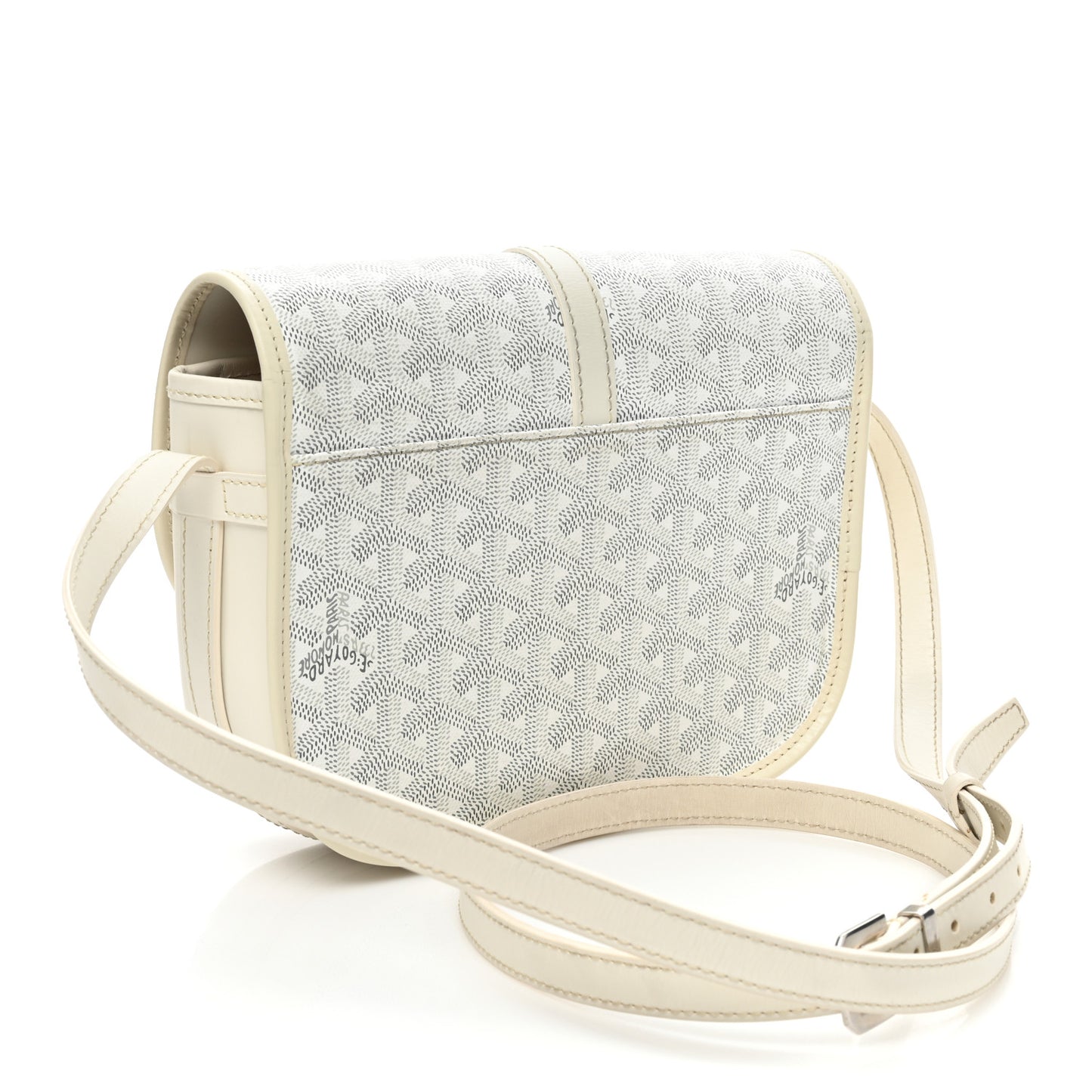 Goyardine Belvedere II PM Messenger Bag White