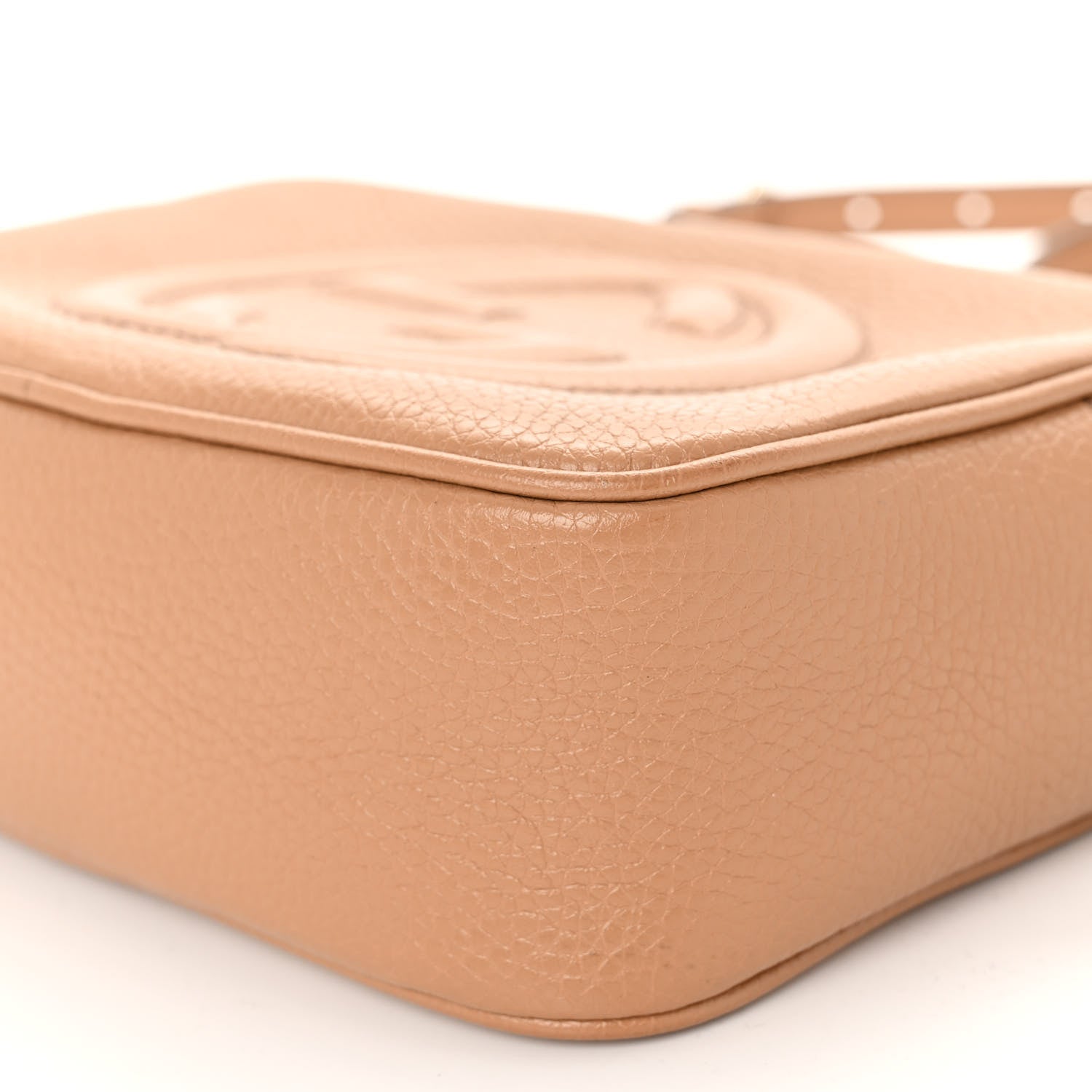 Gucci Pebbled Calfskin Small Soho Disco Bag Rose Beige 10 of 11