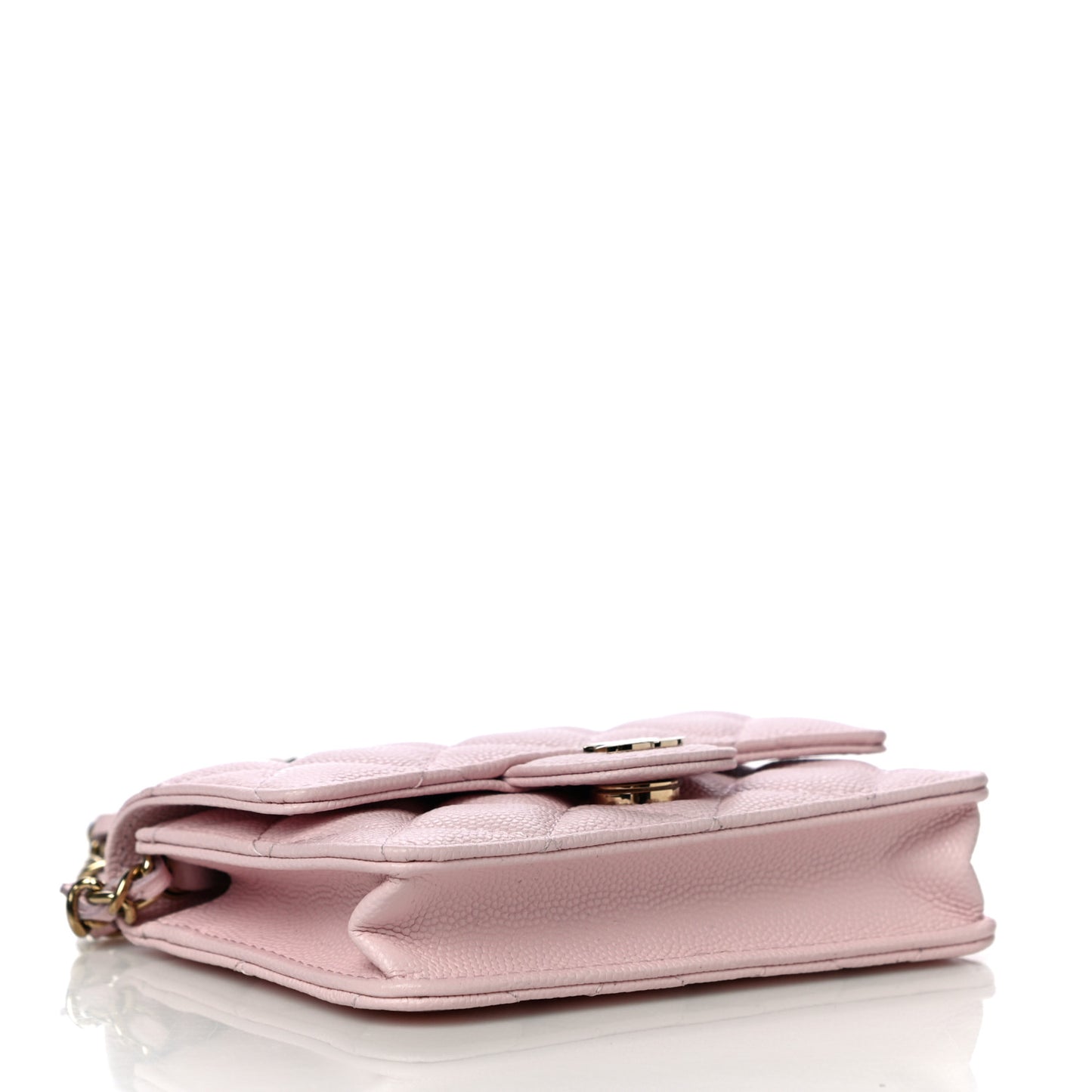 Caviar Quilted Mini Chain Bag Pink
