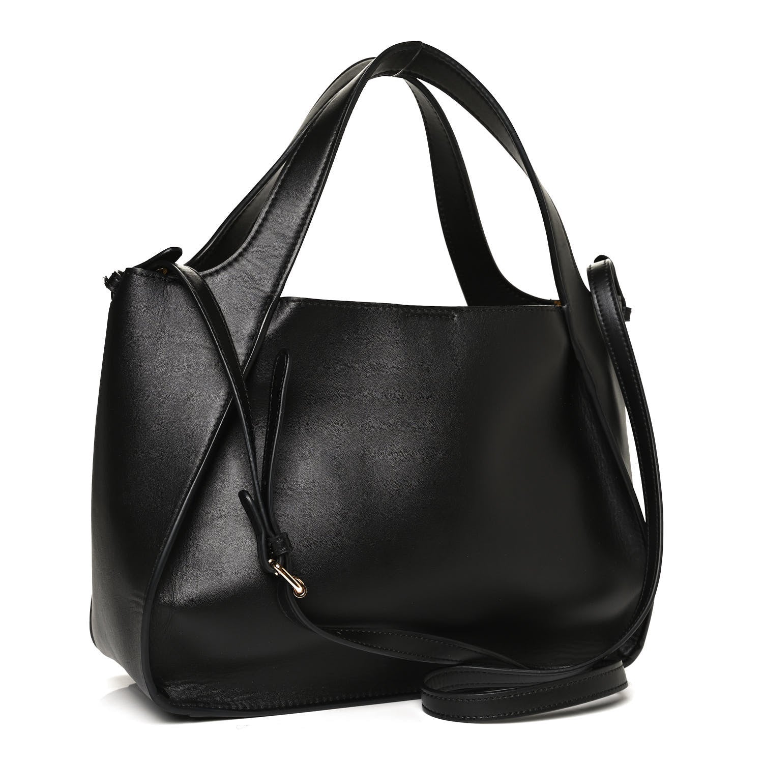 Stella McCartney Eco Alter Nappa East West Perforated Tote Black 3 of 11