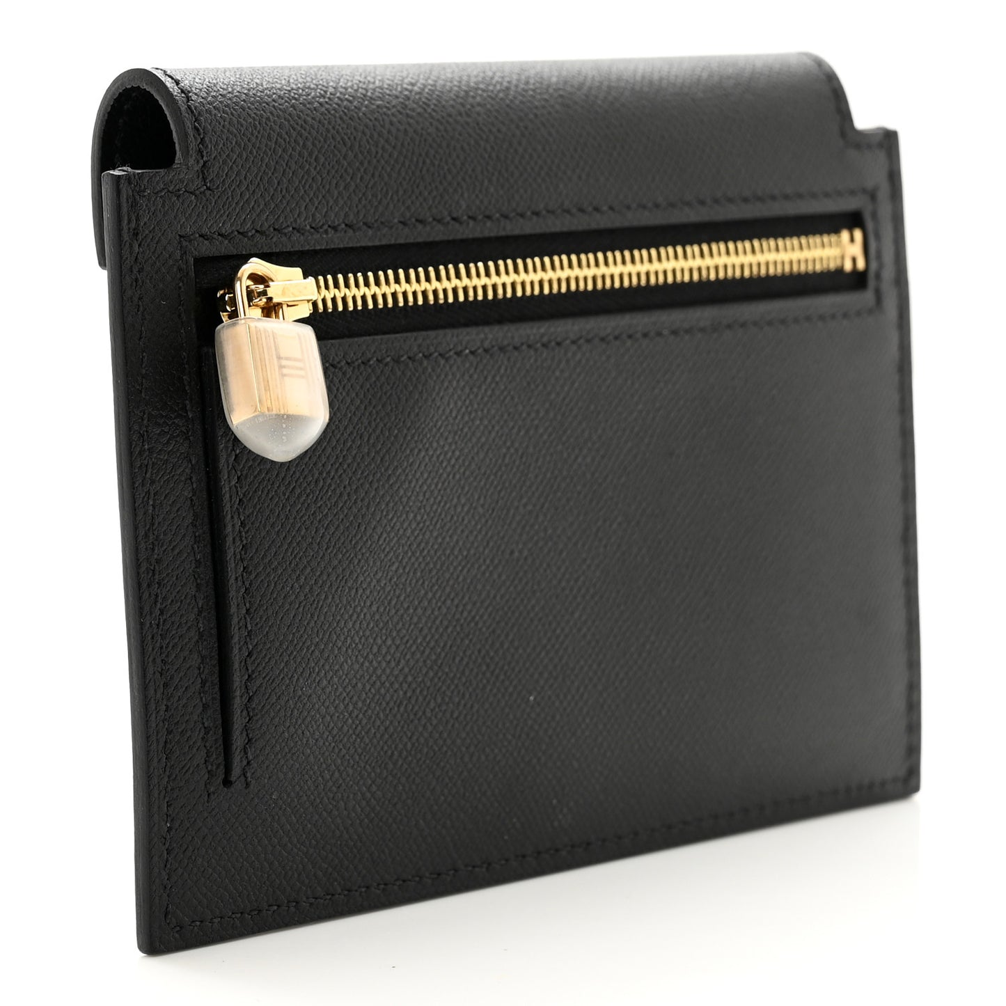 Epsom Kelly Pocket Compact Wallet Black
