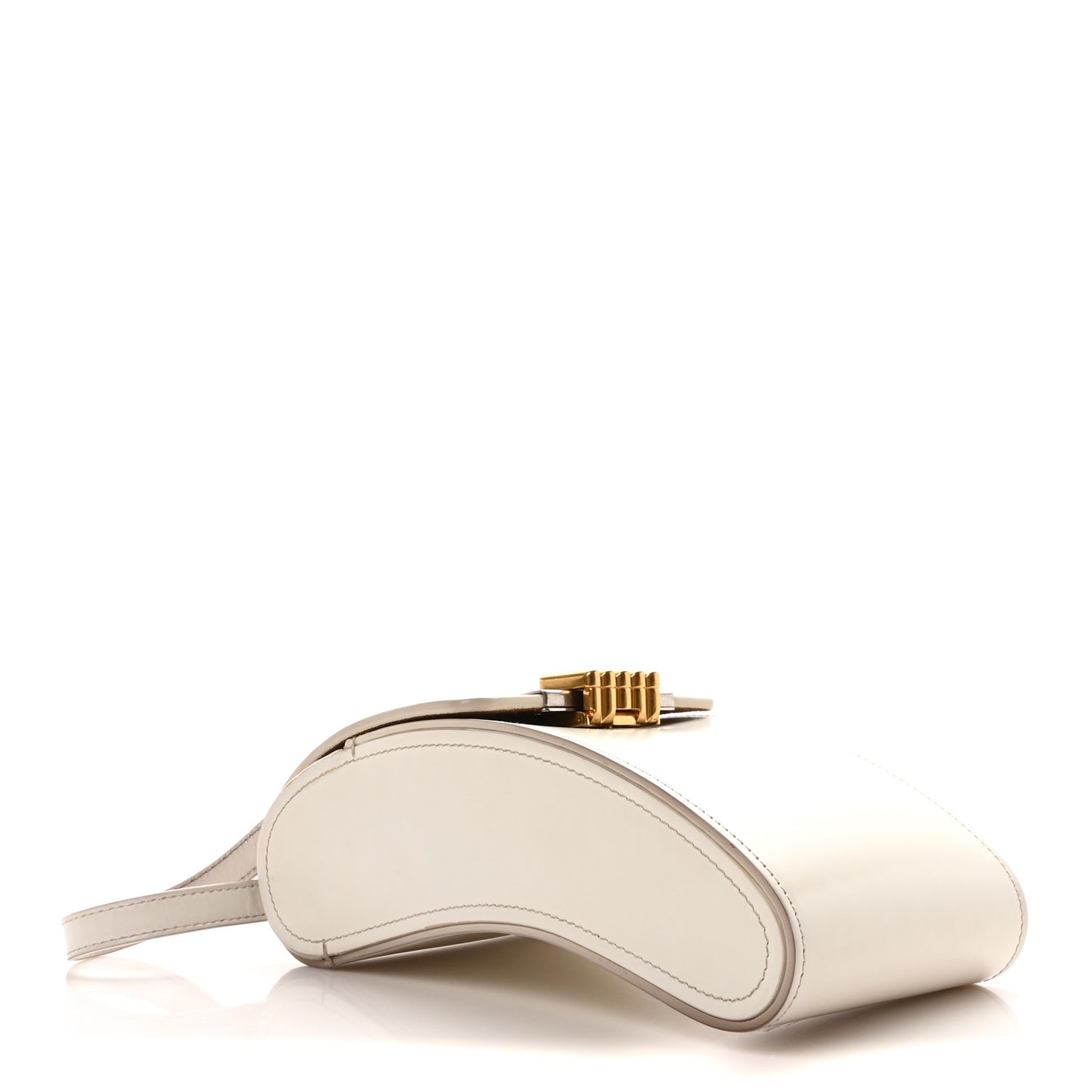 Box Calfskin Clutch White