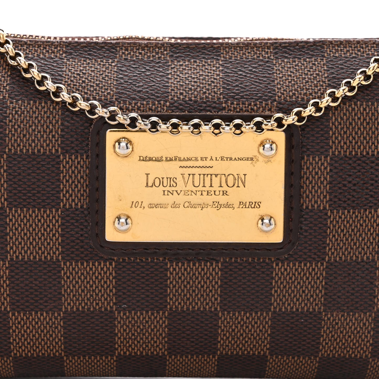 Damier Ebene Eva Clutch