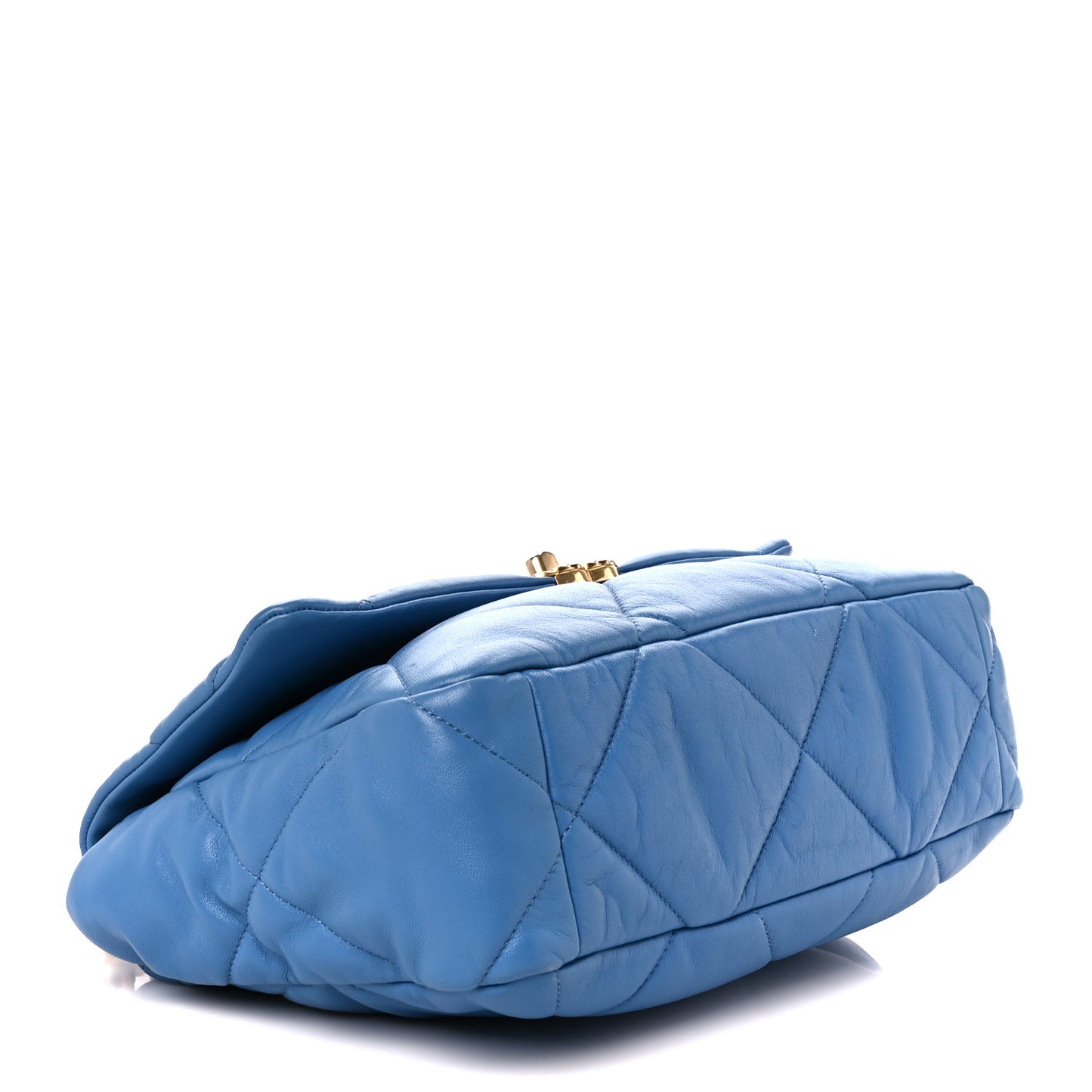 Lambskin Quilted Large Chanel 19 Flap Blue