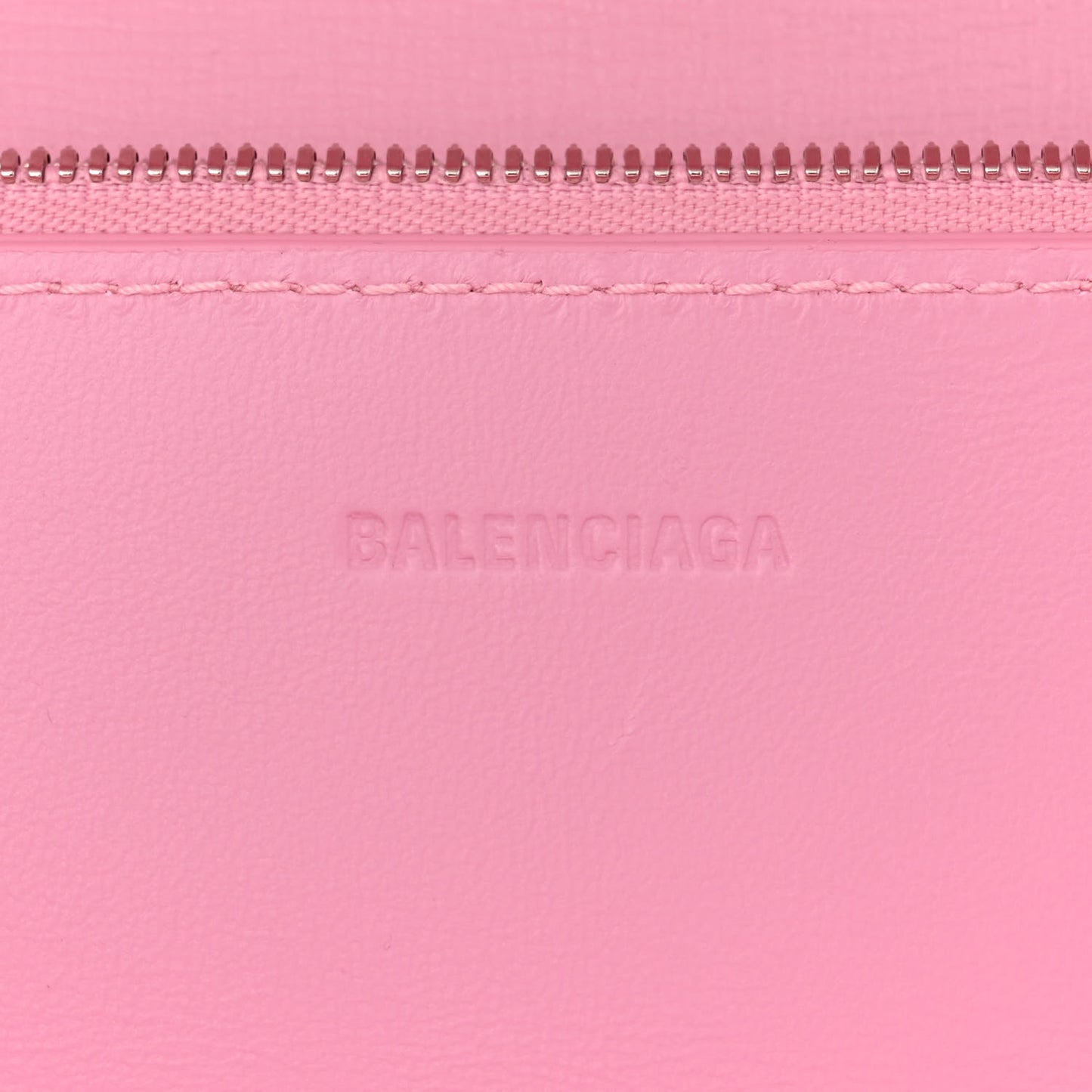 Calfskin Stripe Embossed Medium Gossip Bag Candy Pink