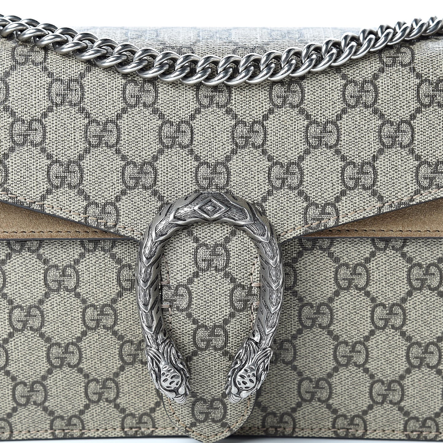 GG Supreme Monogram Small Dionysus Shoulder Bag Taupe
