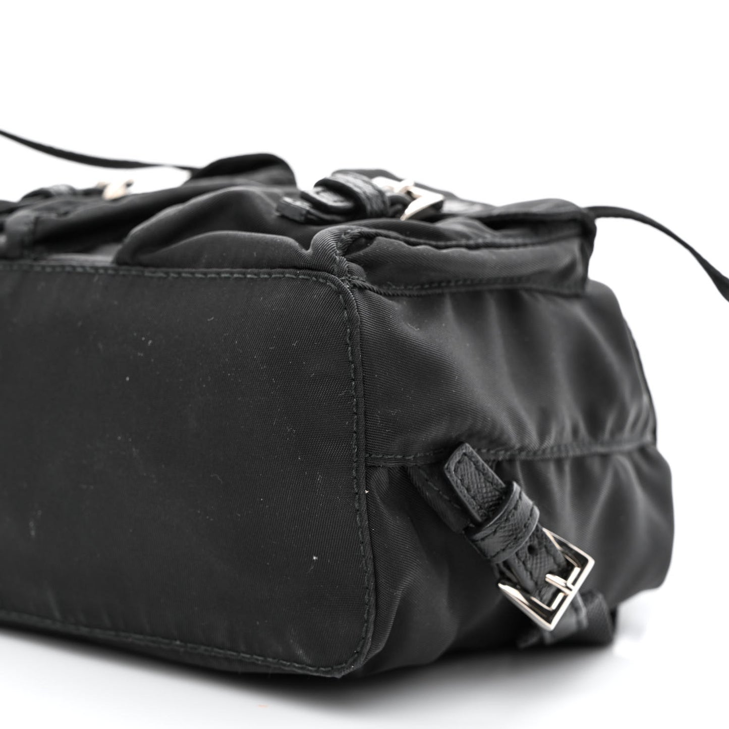 Nylon Vela Mini Crossbody Backpack Black