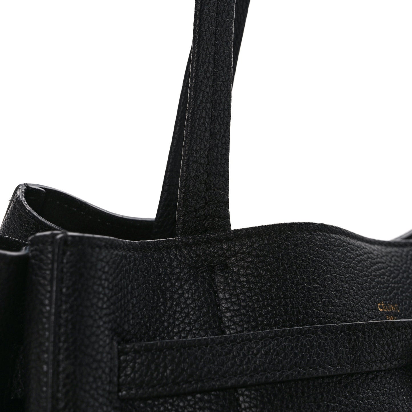 Soft Grained Calfskin Medium Belt Cabas Phantom Black