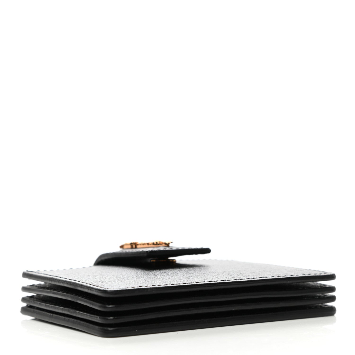 Versace Calfskin Virtus Gusset Wallet Black 4 of 8