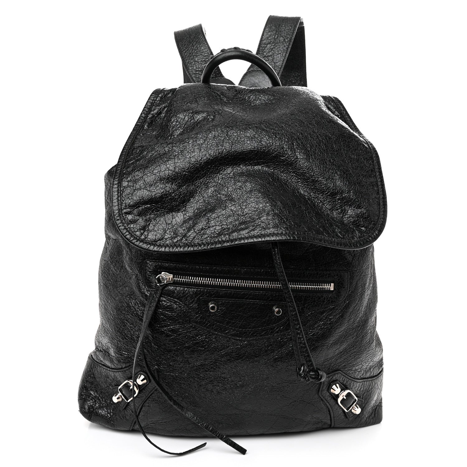 Balenciaga Agneau Classic Silver Hardware S Traveler Backpack Black 1 of 10