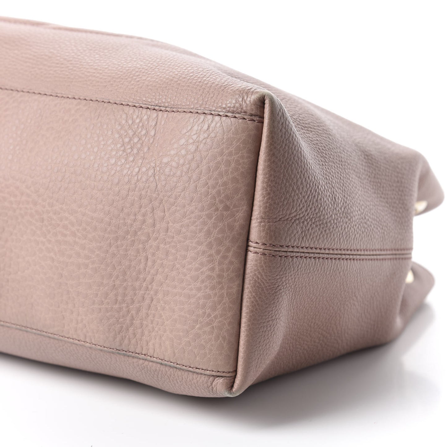 Pebbled Calfskin Medium Soho Chain Shoulder Bag Dark Cipria