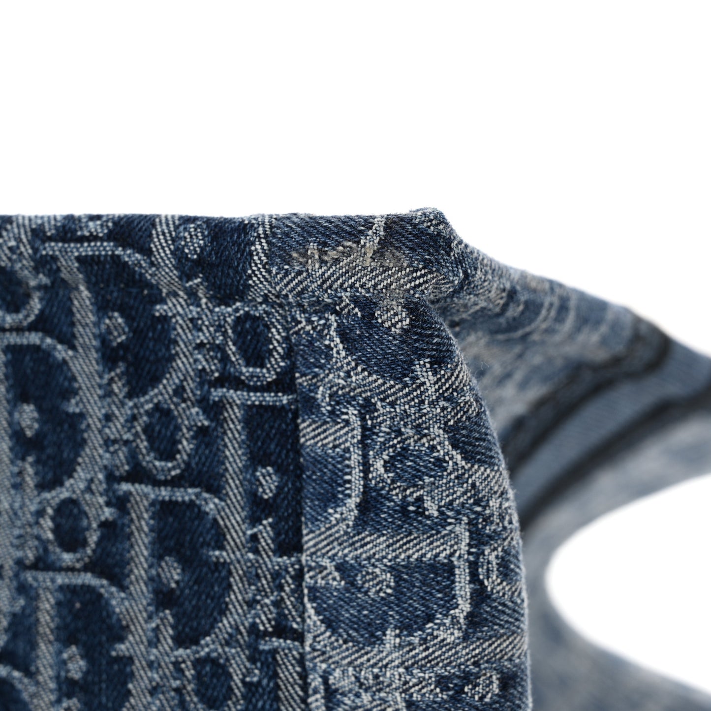 Oblique Denim Medium Book Tote Blue