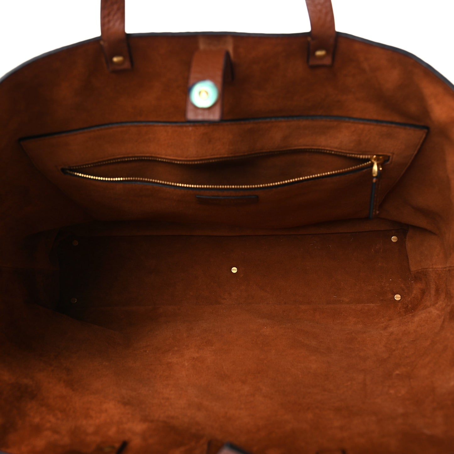 Grained Calfskin Large Roman Stud Tote Selleria