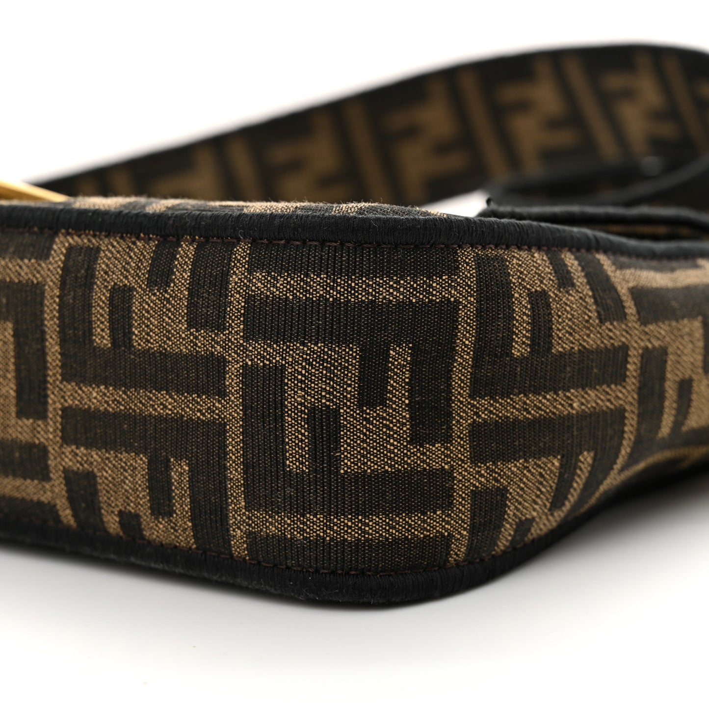 Fabric Jacquard FF 1974 Medium Baguette Tobacco Moro Black