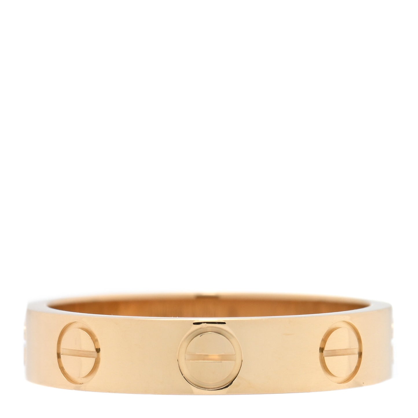 18K Yellow Gold 3.5mm LOVE Wedding Band Ring 47 4