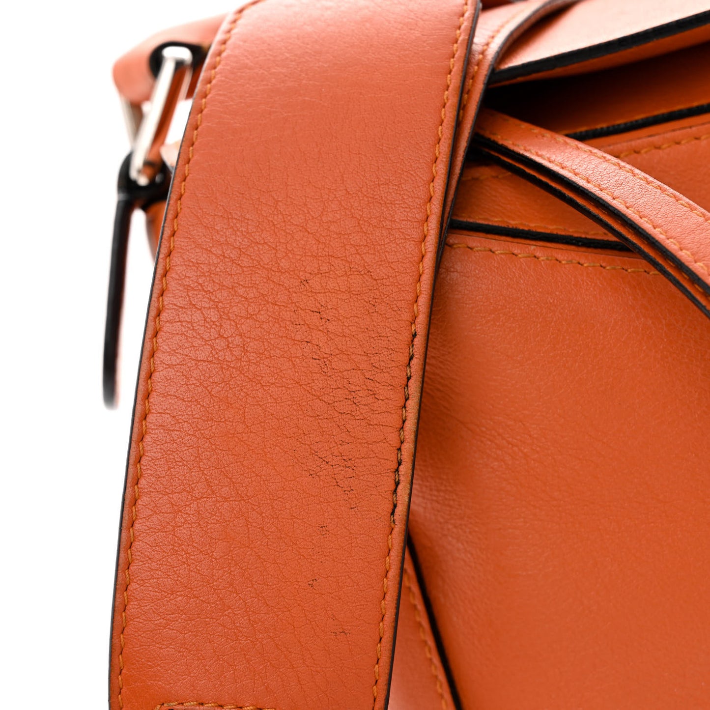 Calfskin Medium Puzzle Bag Orange