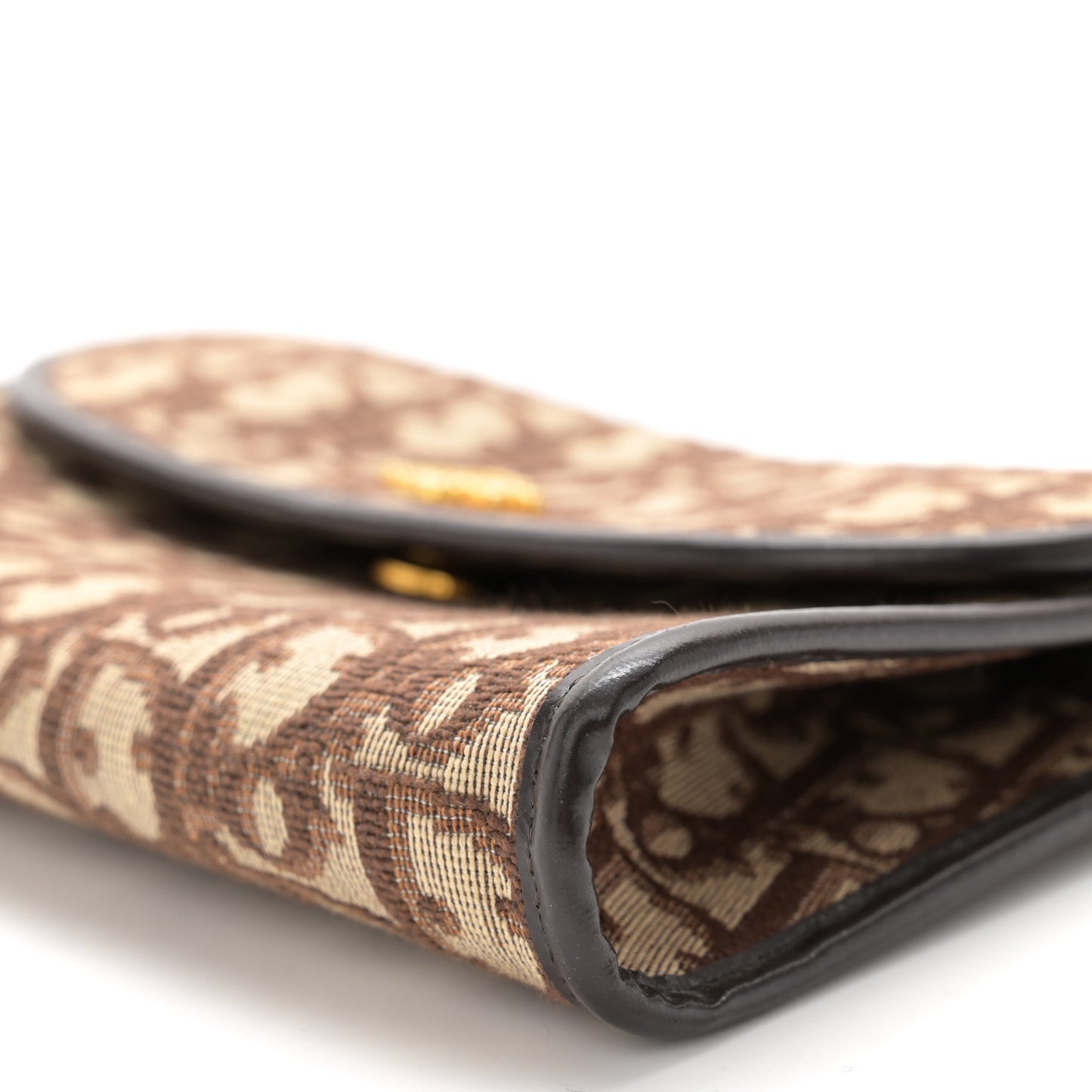 Monogram Oblique Chain Flap Brown