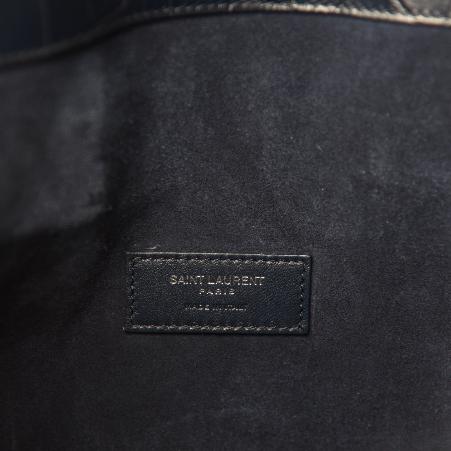 Calfskin Crocodile Embossed Medium Souple Sac De Jour Navy