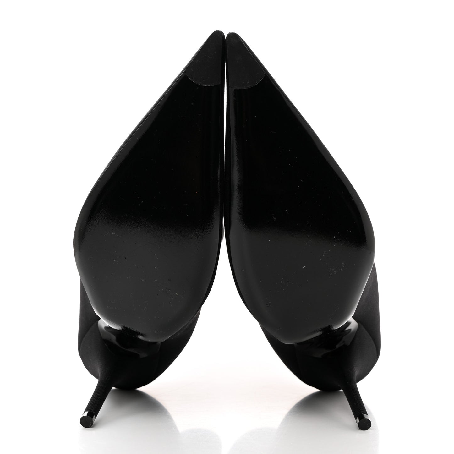 Jersey Crepe Round Toe Knife Booties 39 Black
