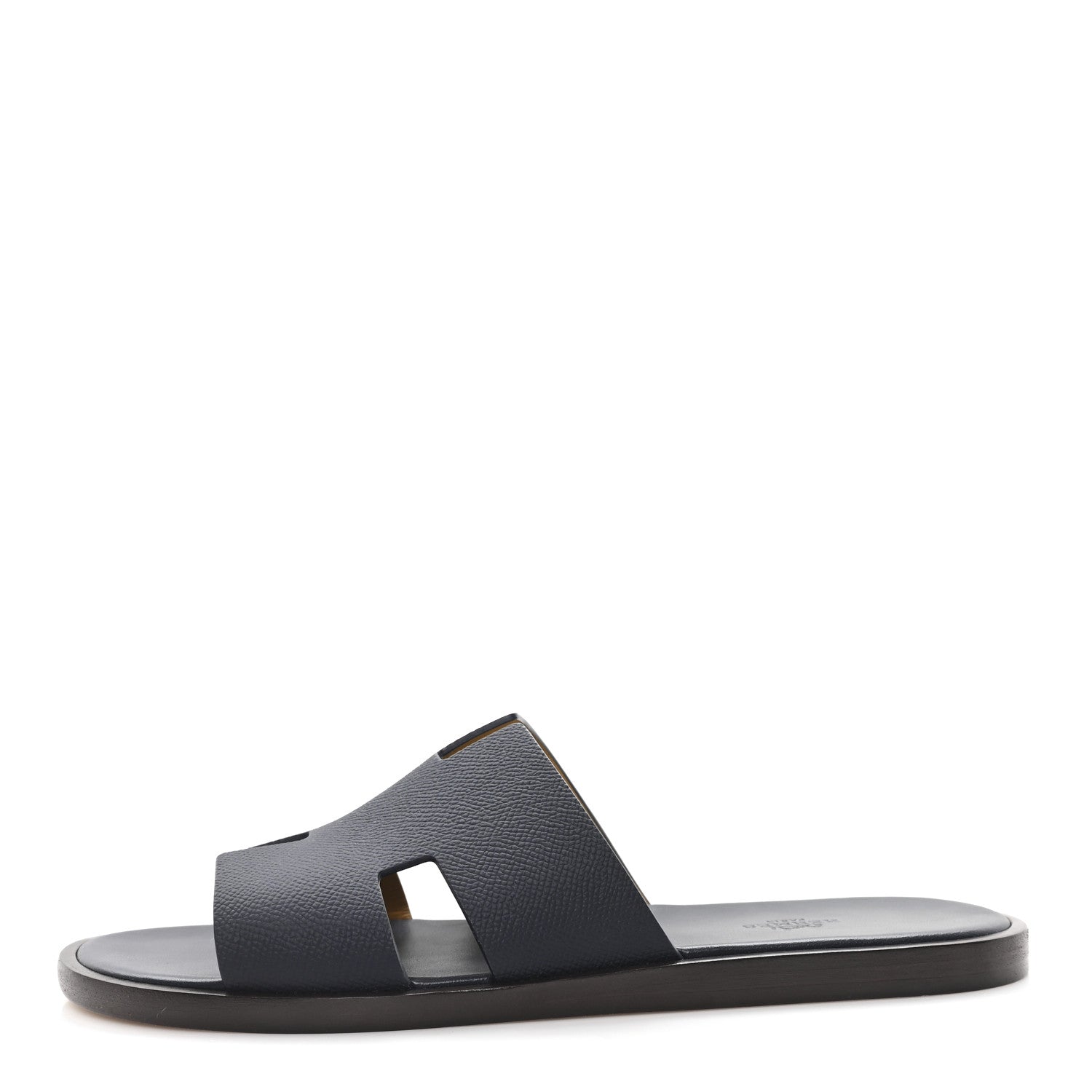 Hermes Epsom Mens Izmir Sandals 42 Marine 1835809 – FASHIONPHILE display picture 1