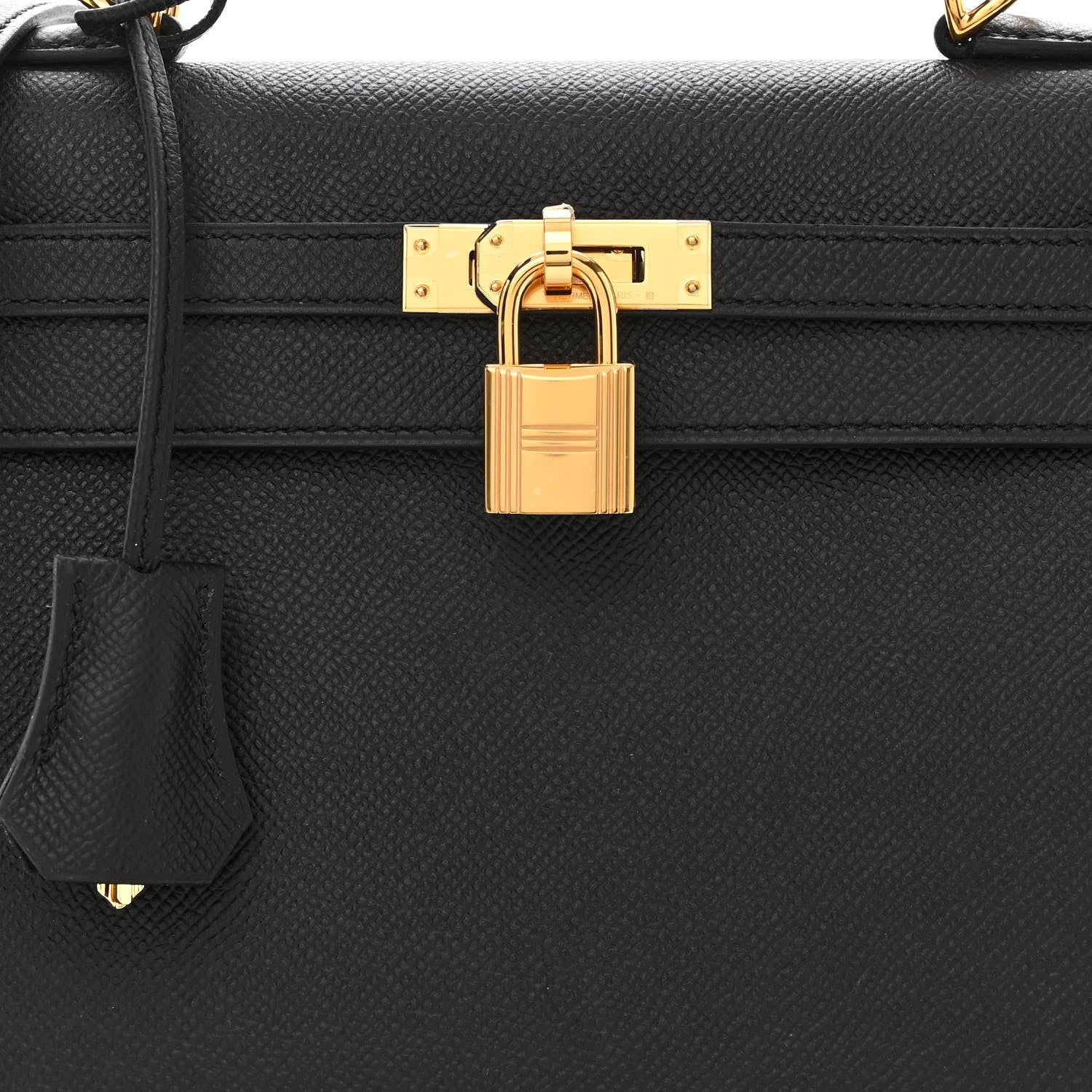 Hermes Epsom Kelly Sellier 25 Black 8 of 11