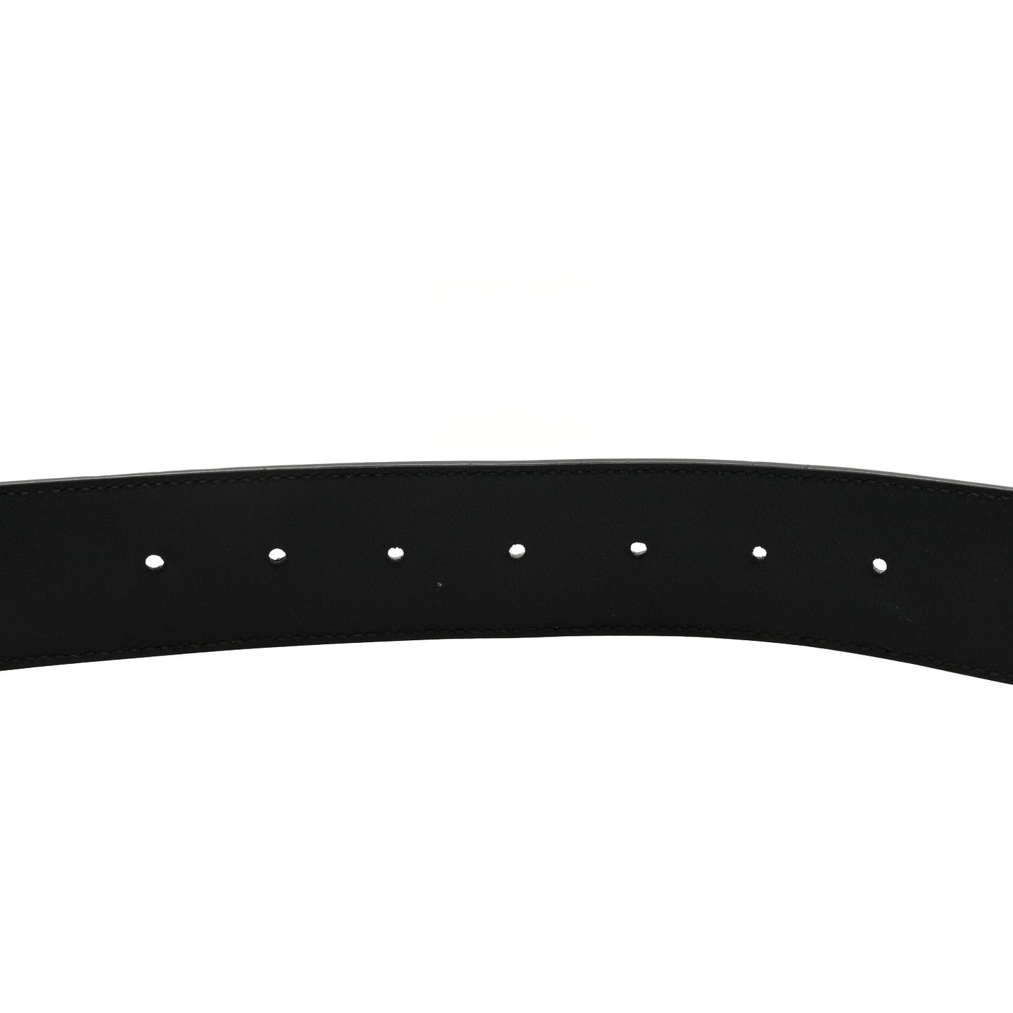 Textured Dollar Calfskin Double G 40mm Belt 100 40 Black