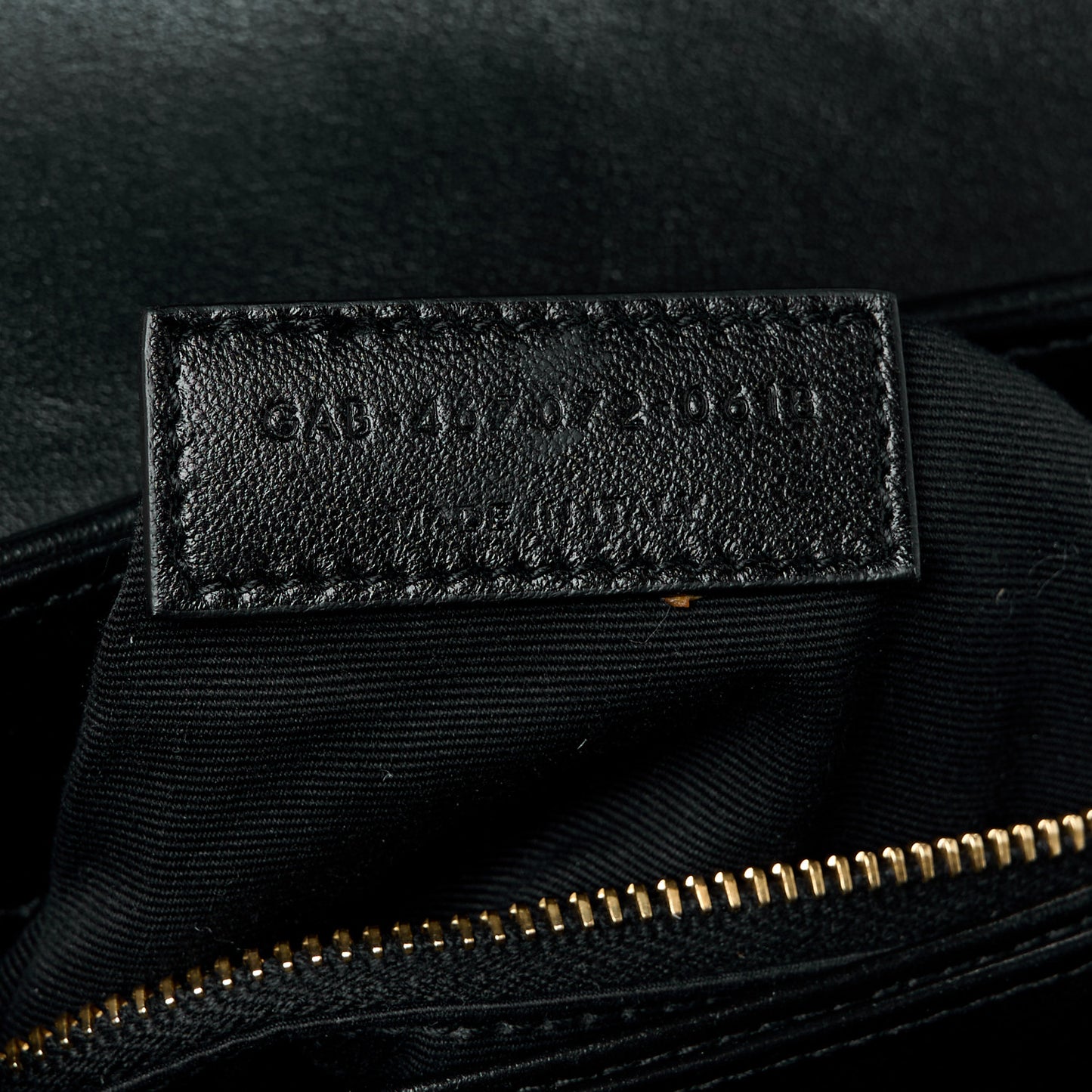 Calfskin Y Quilted Monogram Toy Loulou Crossbody Bag Black