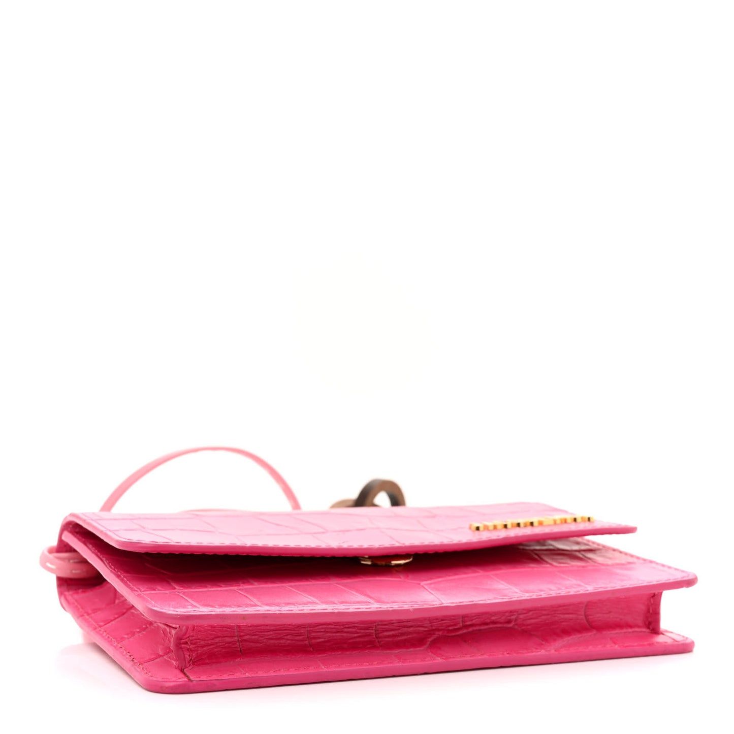 Calfskin Crocodile Embossed Le Riviera Pink