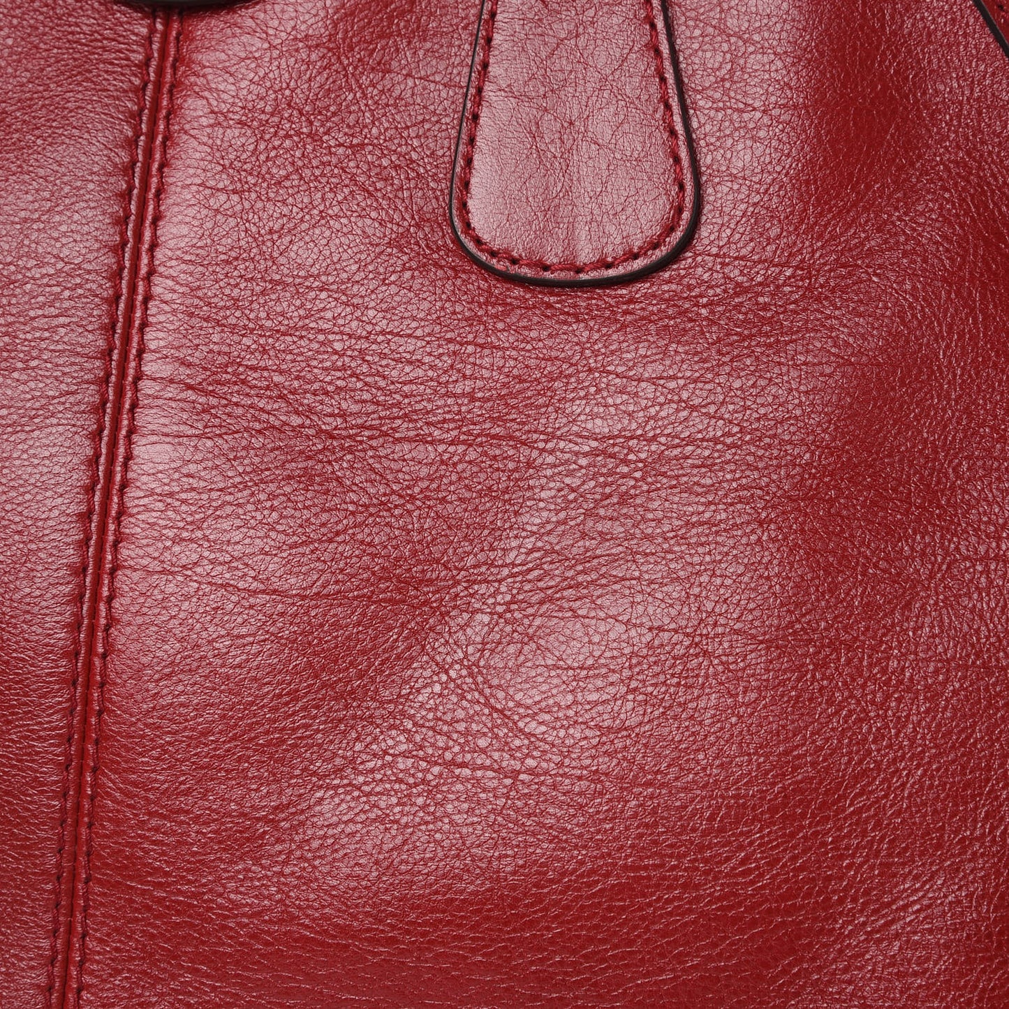 Calfskin Large Re(Belle) Top Handle Bag Red