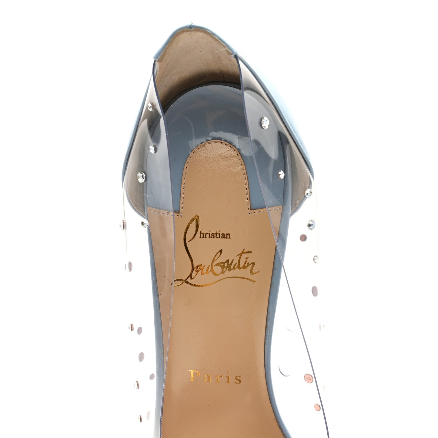 PVC Patent Degrastrass 100 Pumps 39.5 Sky
