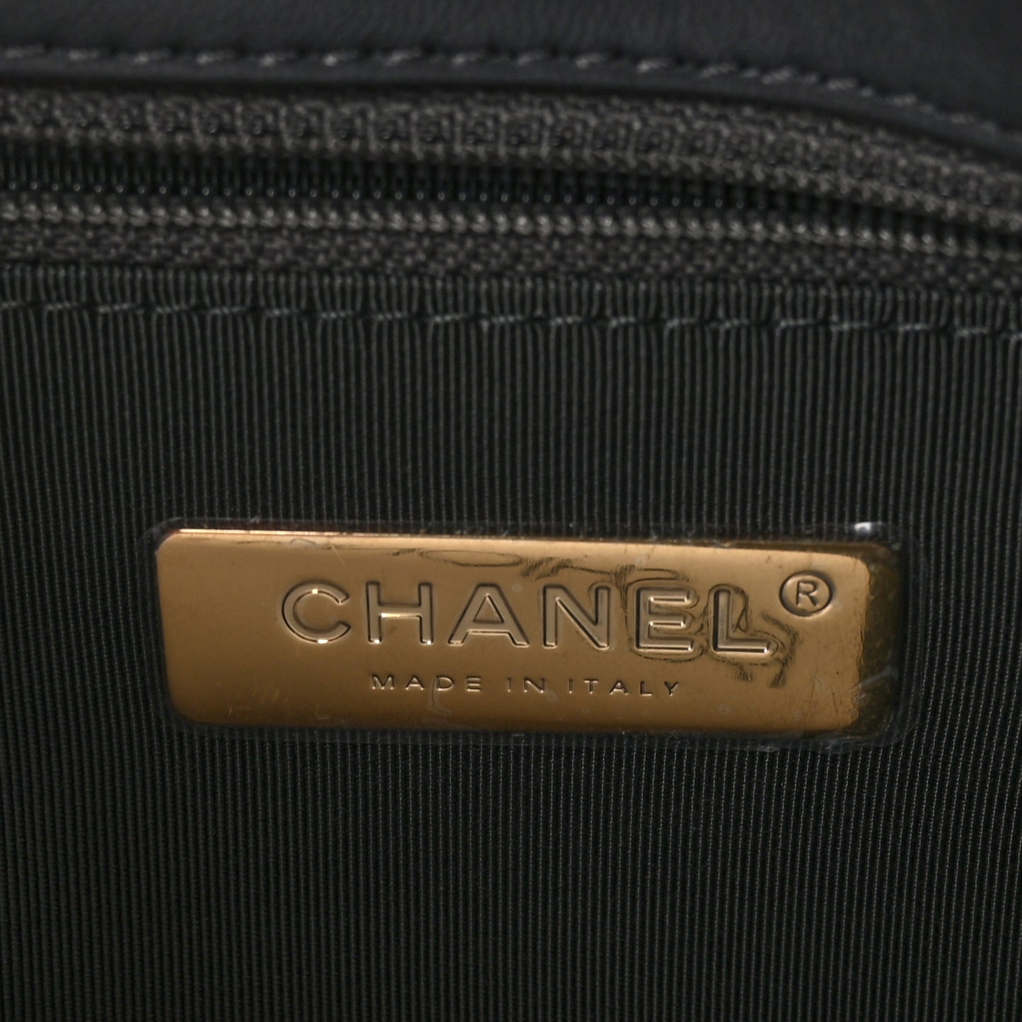 Lambskin Quilted Medium Chanel 19 Flap Dark Grey