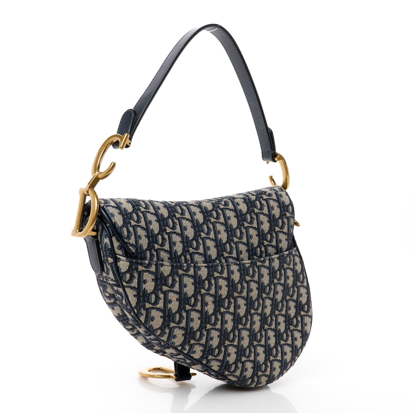 Oblique Saddle Bag Blue