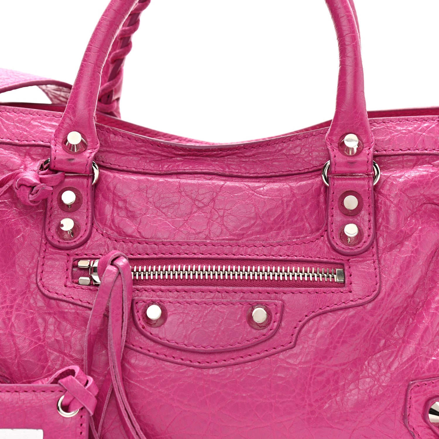Balenciaga Agneau Classic Silver Hardware S City Rose Magenta 8 of 12