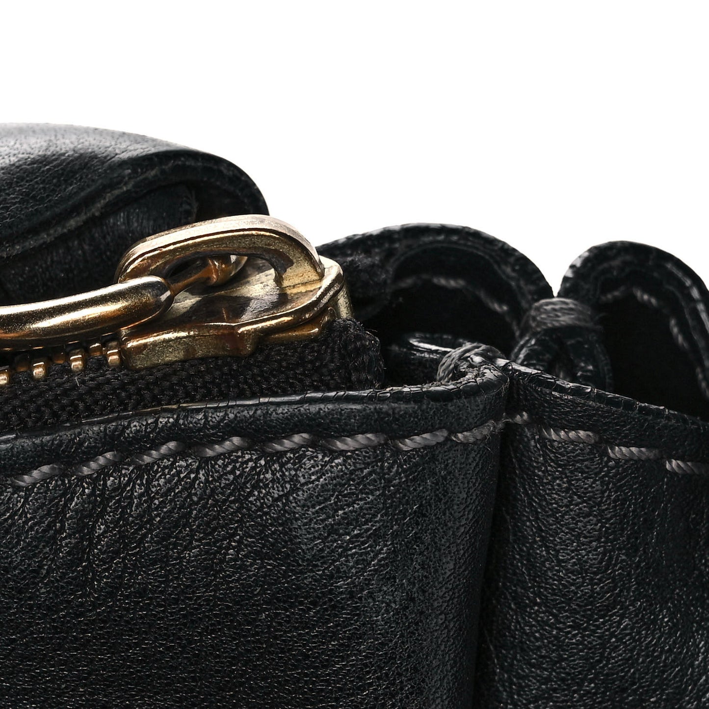 Calfskin Medium Marcie Satchel Black
