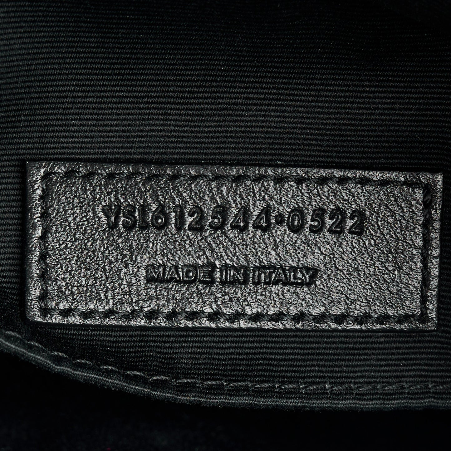 Calfskin Matelasse Monogram Monochrome Lou Camera Bag Black