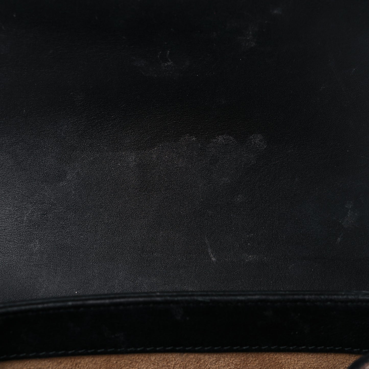 GG Supreme Monogram Calfskin Padlock Backpack Beige Cuir Black
