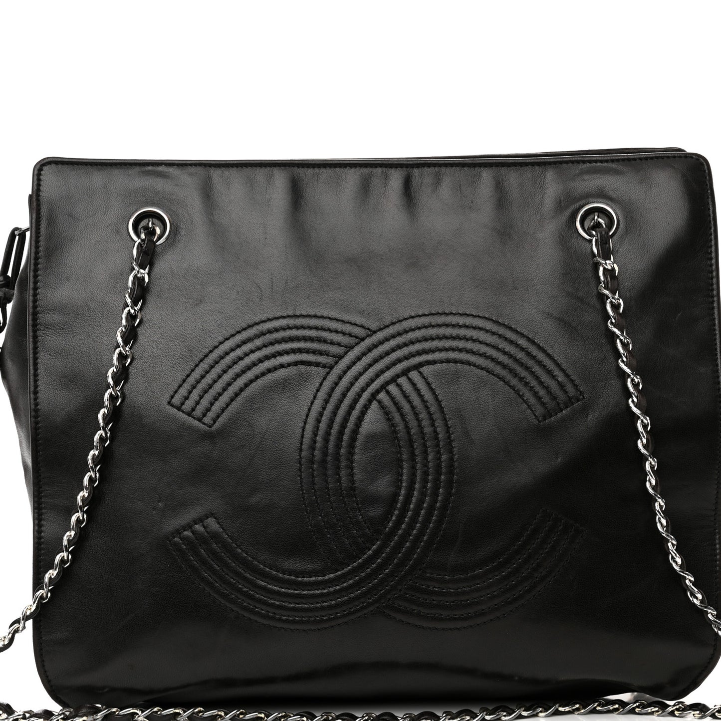 Lambskin CC Tote Black