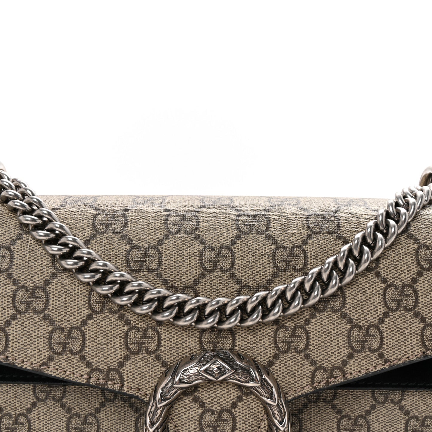 GG Supreme Monogram Small Dionysus Shoulder Bag Black