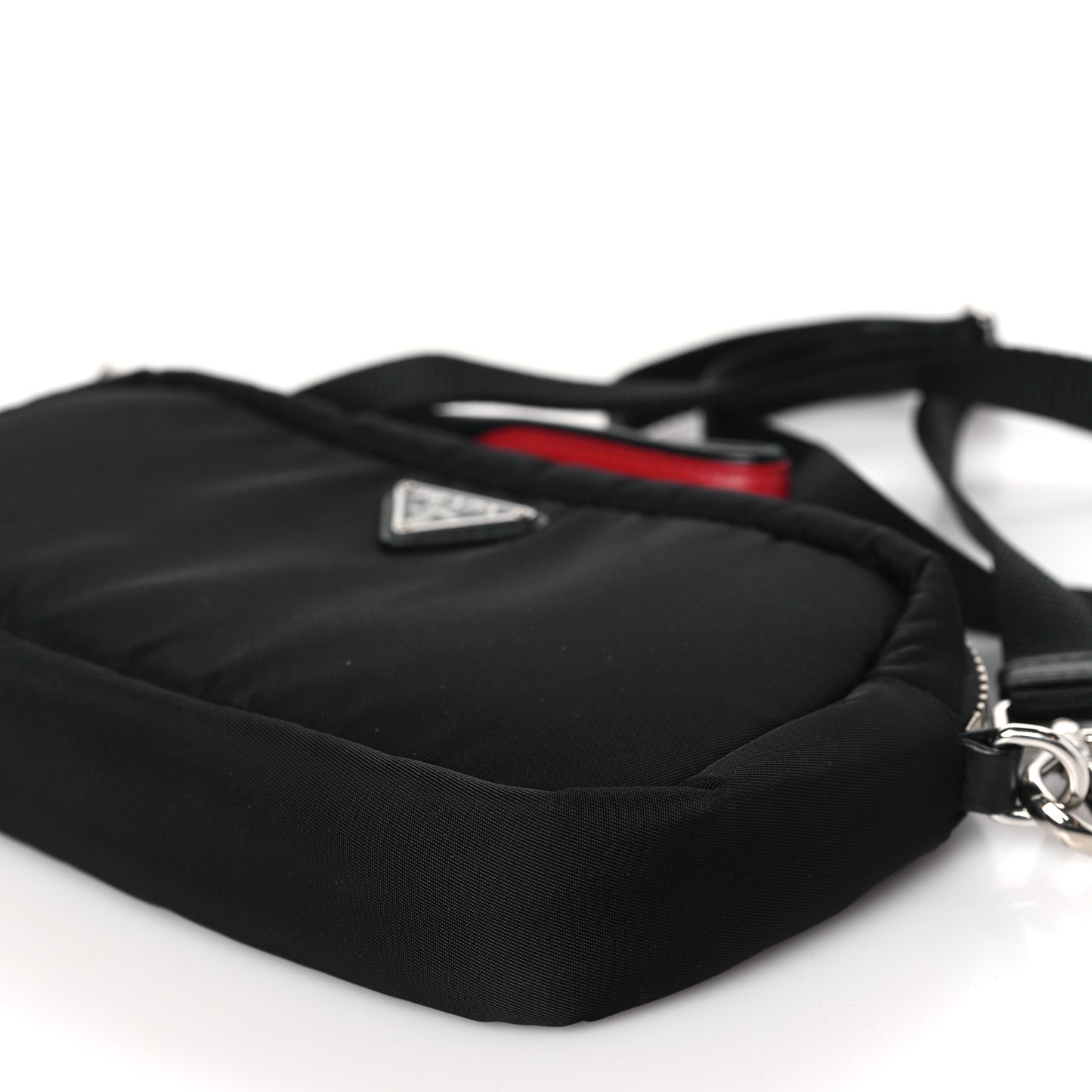 Tessuto Soft Nylon Small Convertible Crossbody Wristlet Black Fuoco