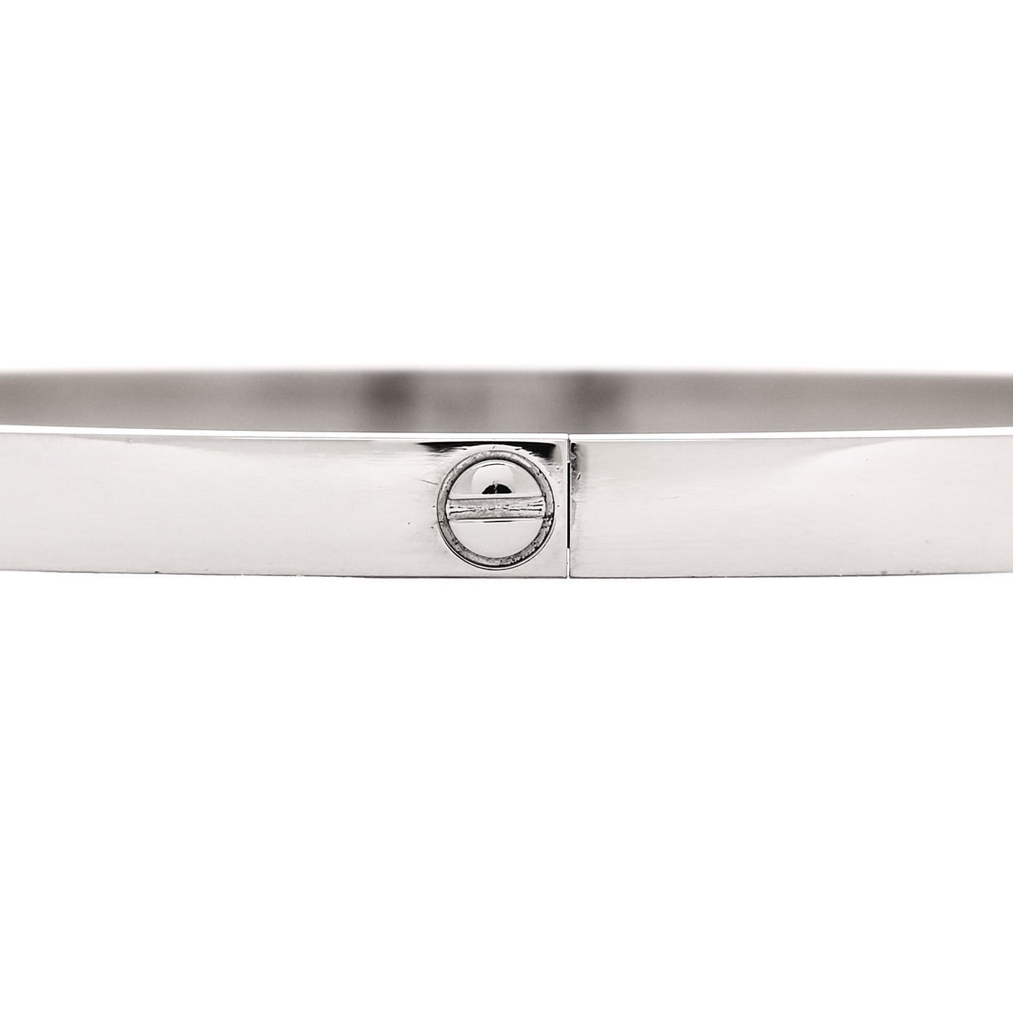 18K White Gold Small LOVE Bracelet 19