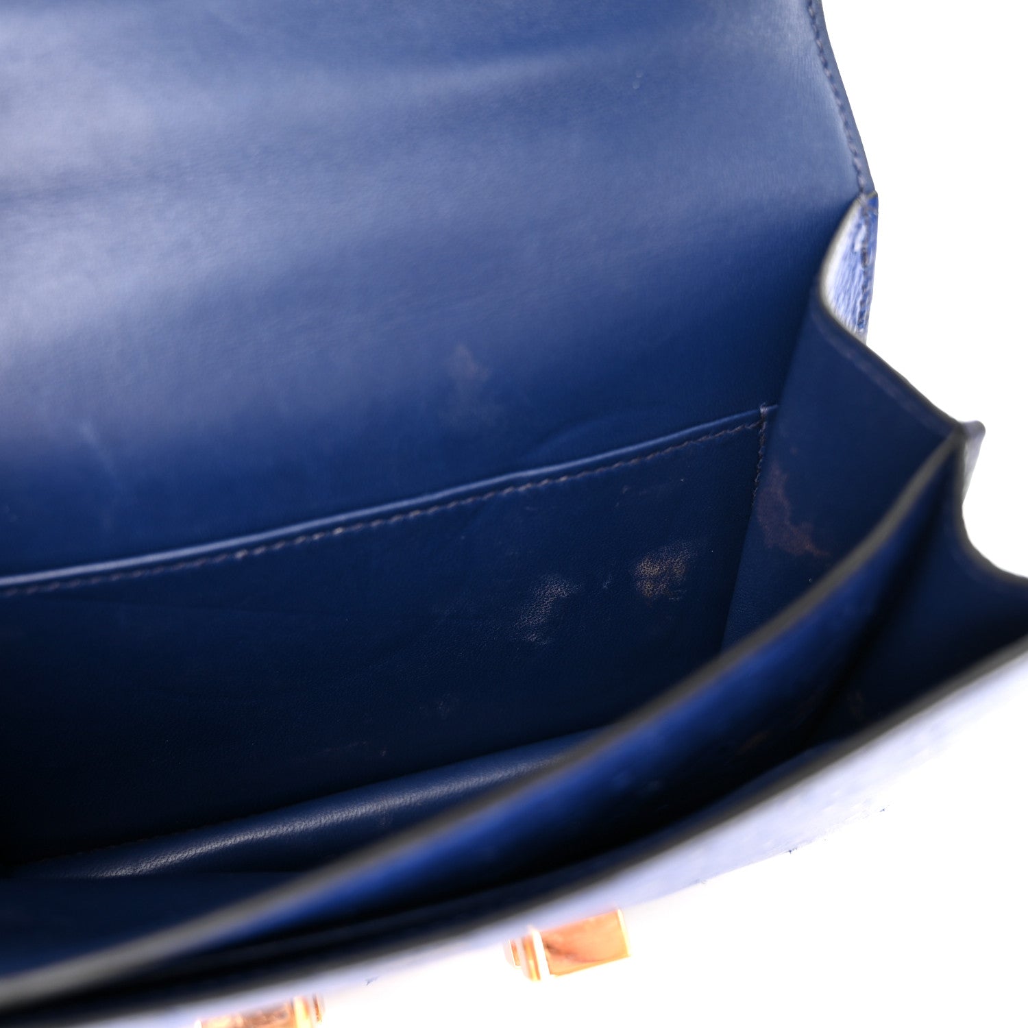 Hermes Ostrich Constance 18 Bleu Saphir 11 of 19