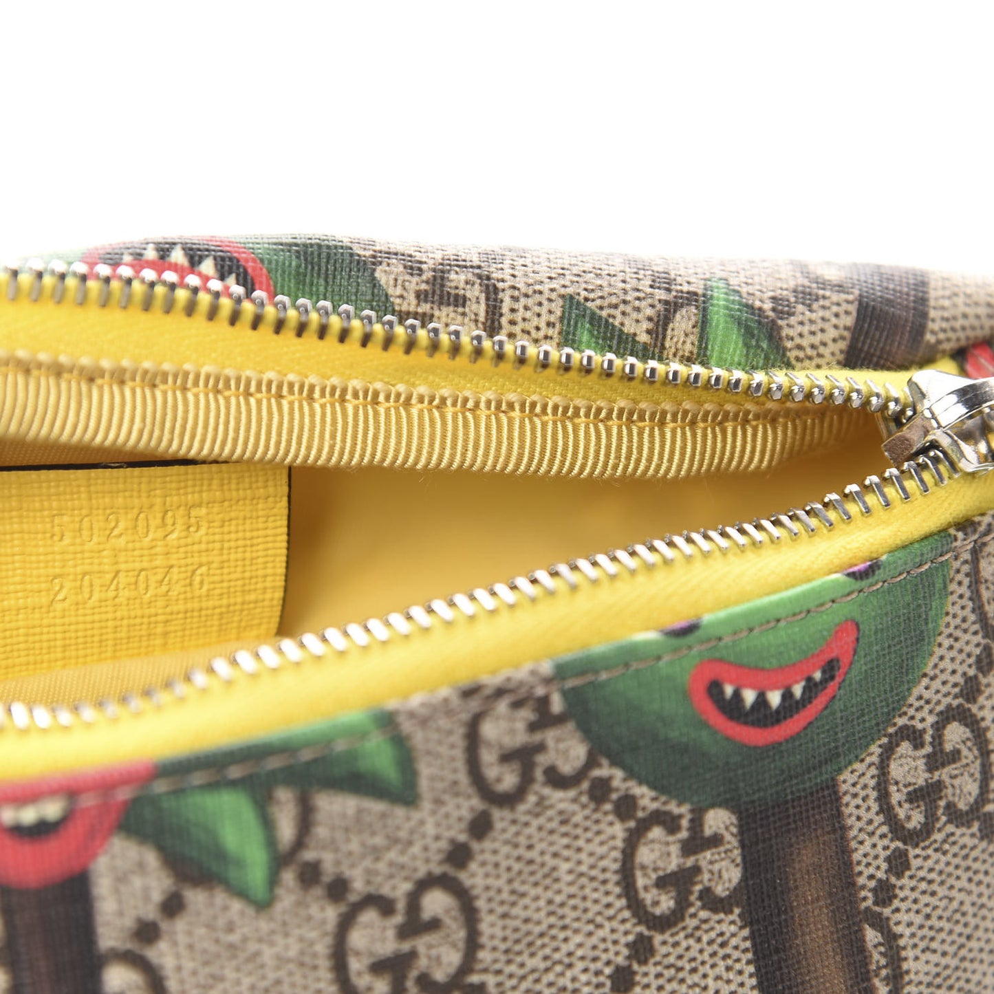 GG Supreme Monogram Smiling Plants Childrens Belt Bag Multicolor